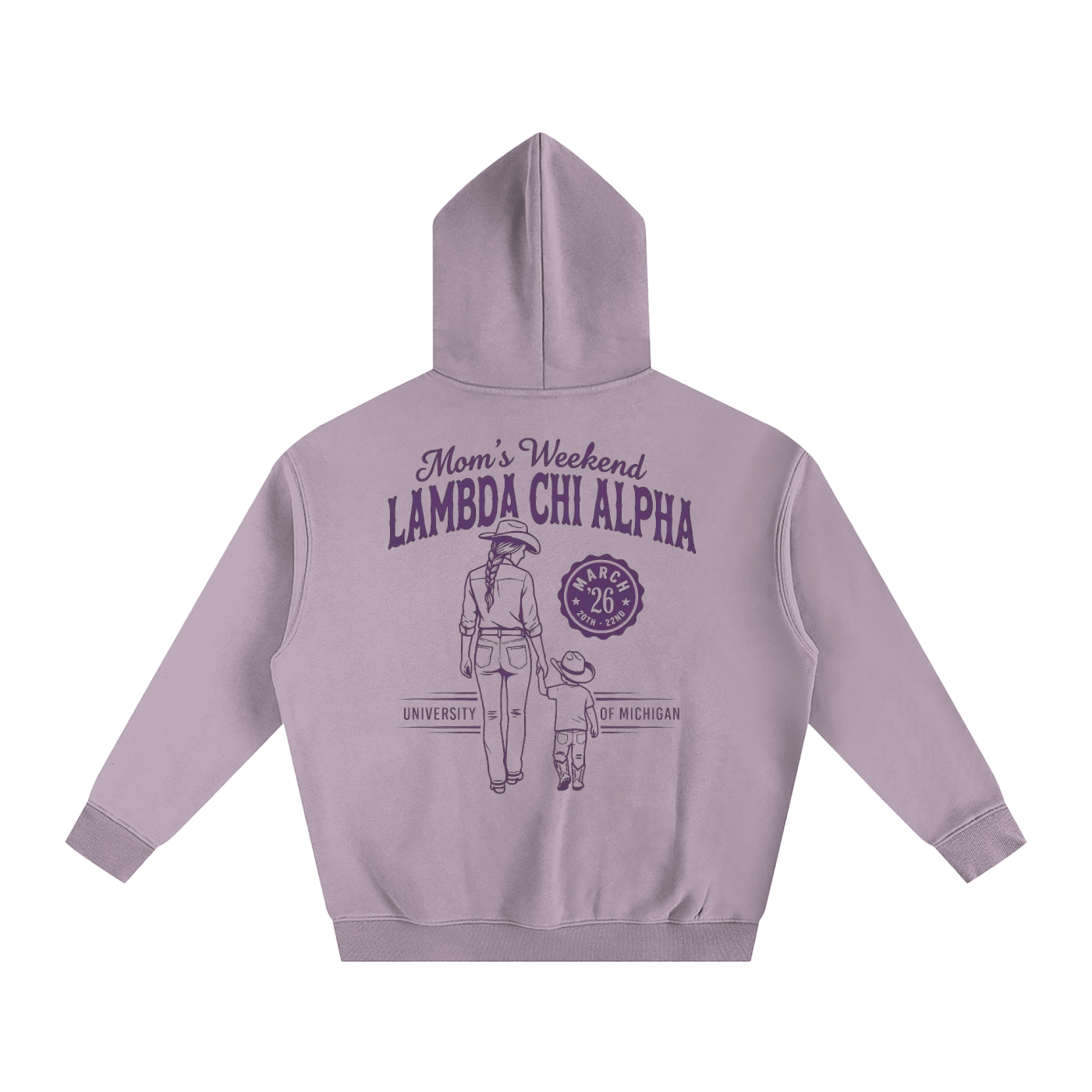 LXA Mom's Weekend Heavyweight Fleeced Hoodie 3
