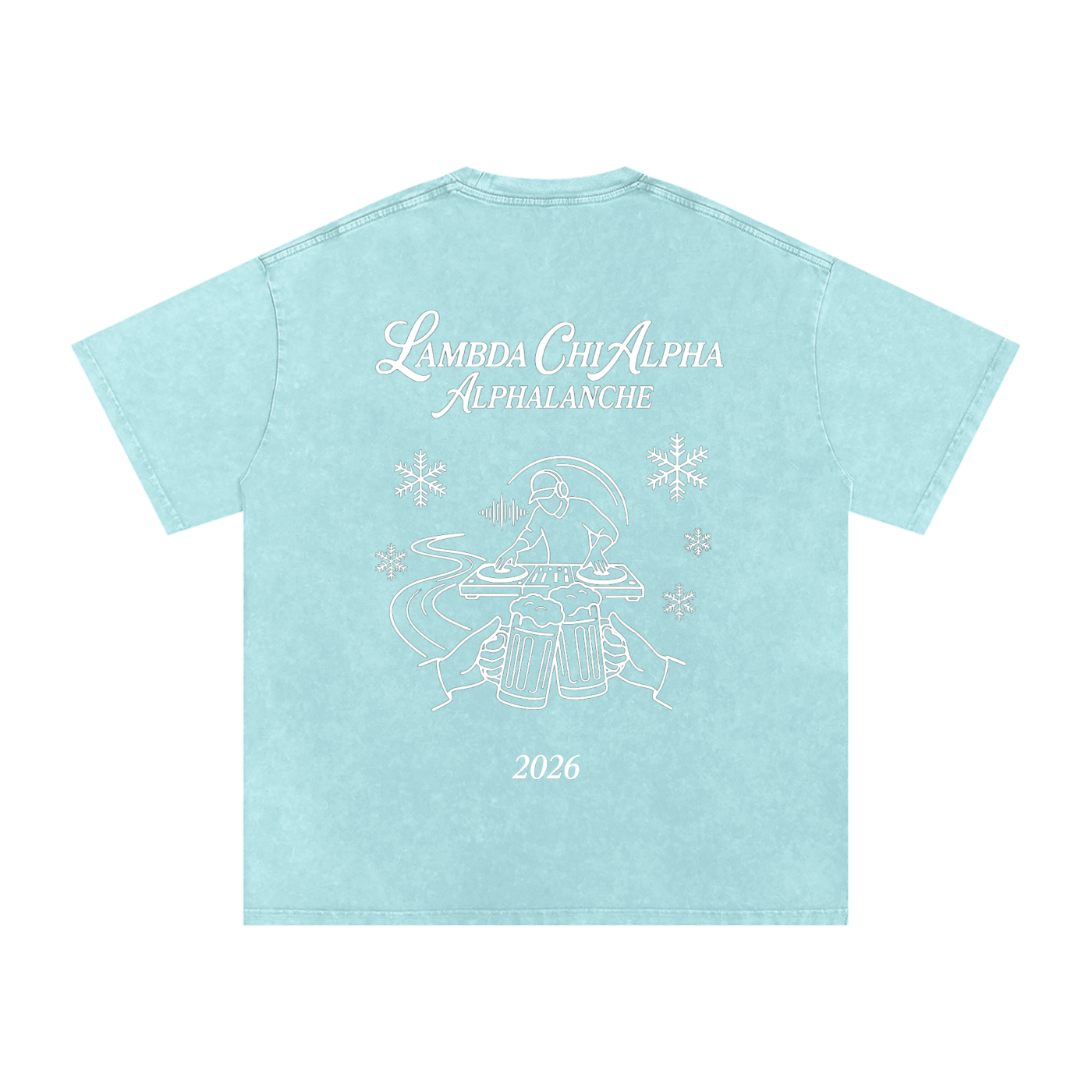 Alphalanche Snow Washed Oversized Cotton T-Shirt