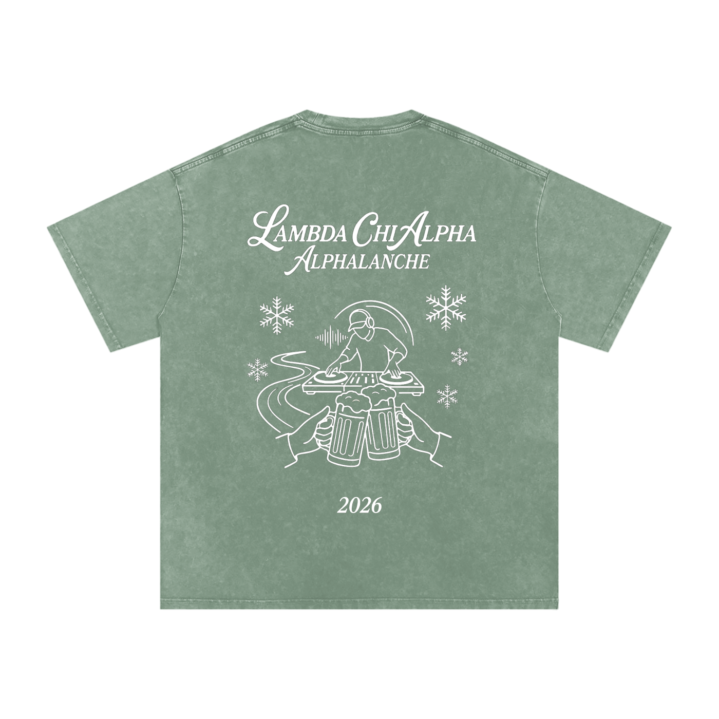 Alphalanche Snow Washed Oversized Cotton T-Shirt