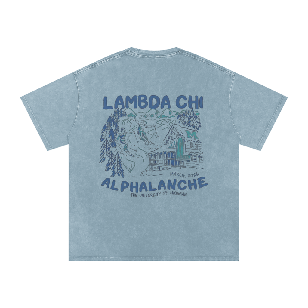 Snow Washed Oversized Cotton T-Shirt