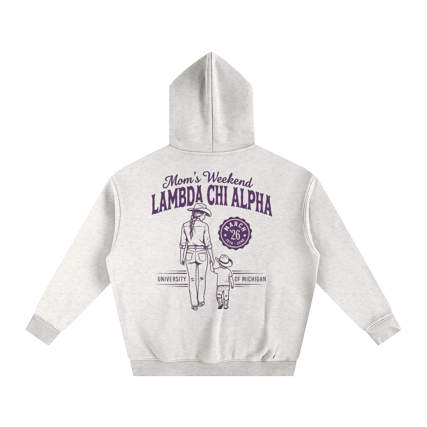 LXA Mom's Weekend Heavyweight Fleeced Hoodie 3