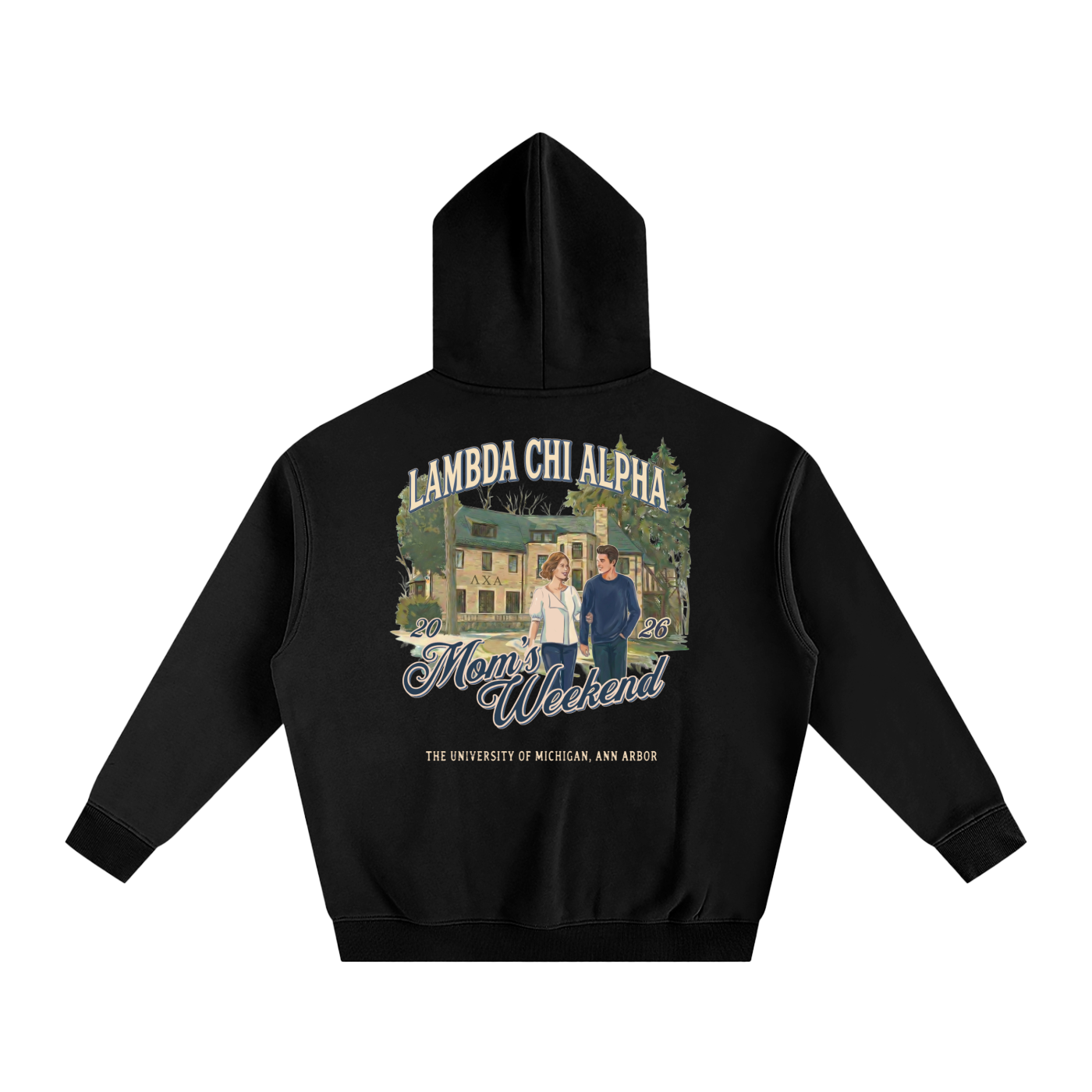 LXA 1530 Mom's Weekend Heavyweight Fleeced Hoodie