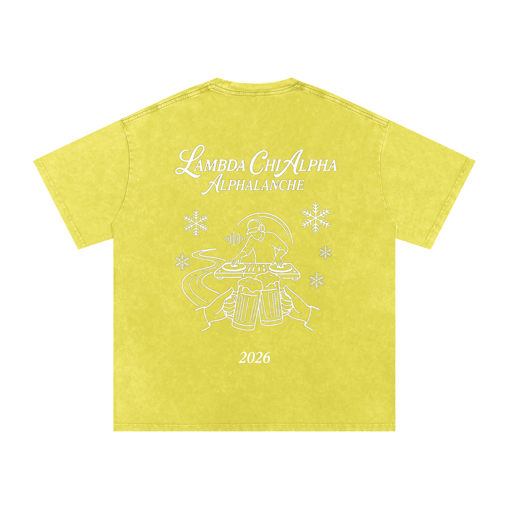Alphalanche Snow Washed Oversized Cotton T-Shirt