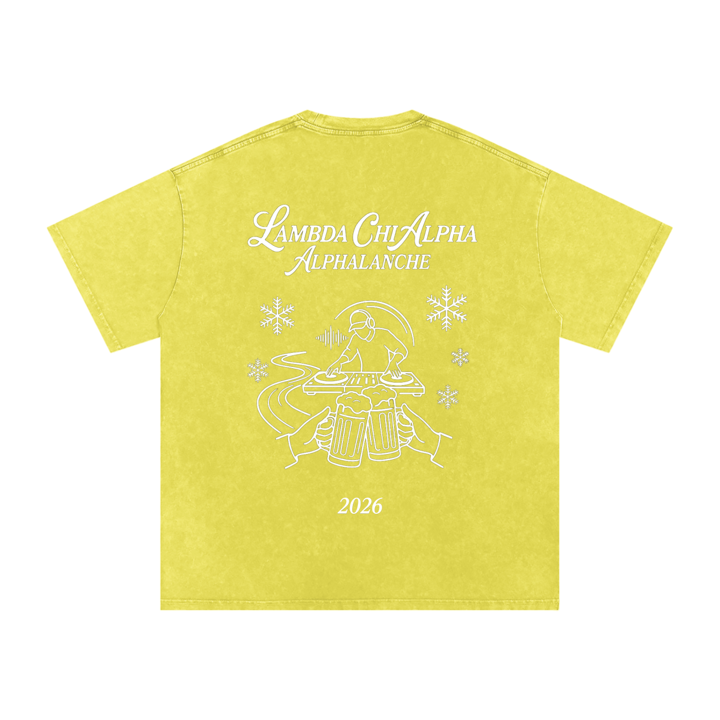 Alphalanche Snow Washed Oversized Cotton T-Shirt