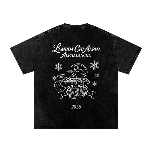 Alphalanche Snow Washed Oversized Cotton T-Shirt