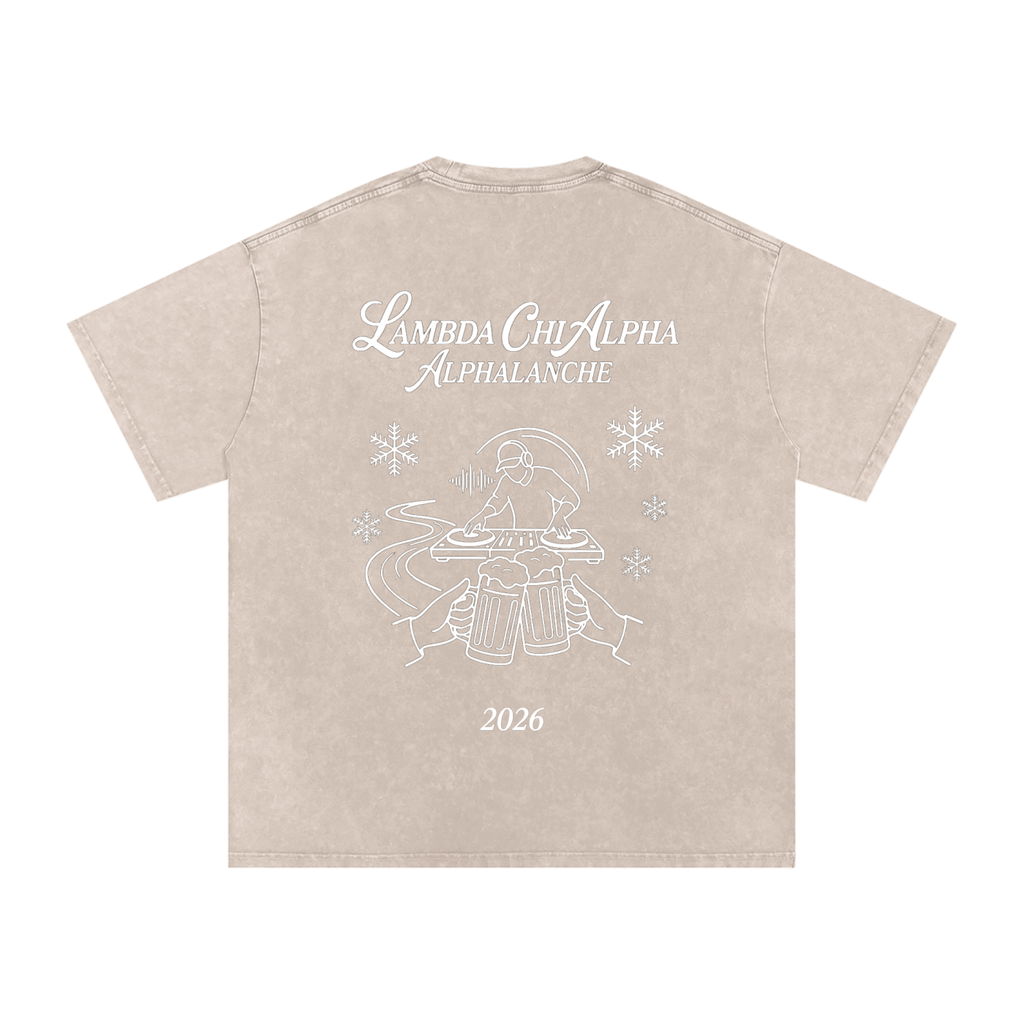 Alphalanche Snow Washed Oversized Cotton T-Shirt