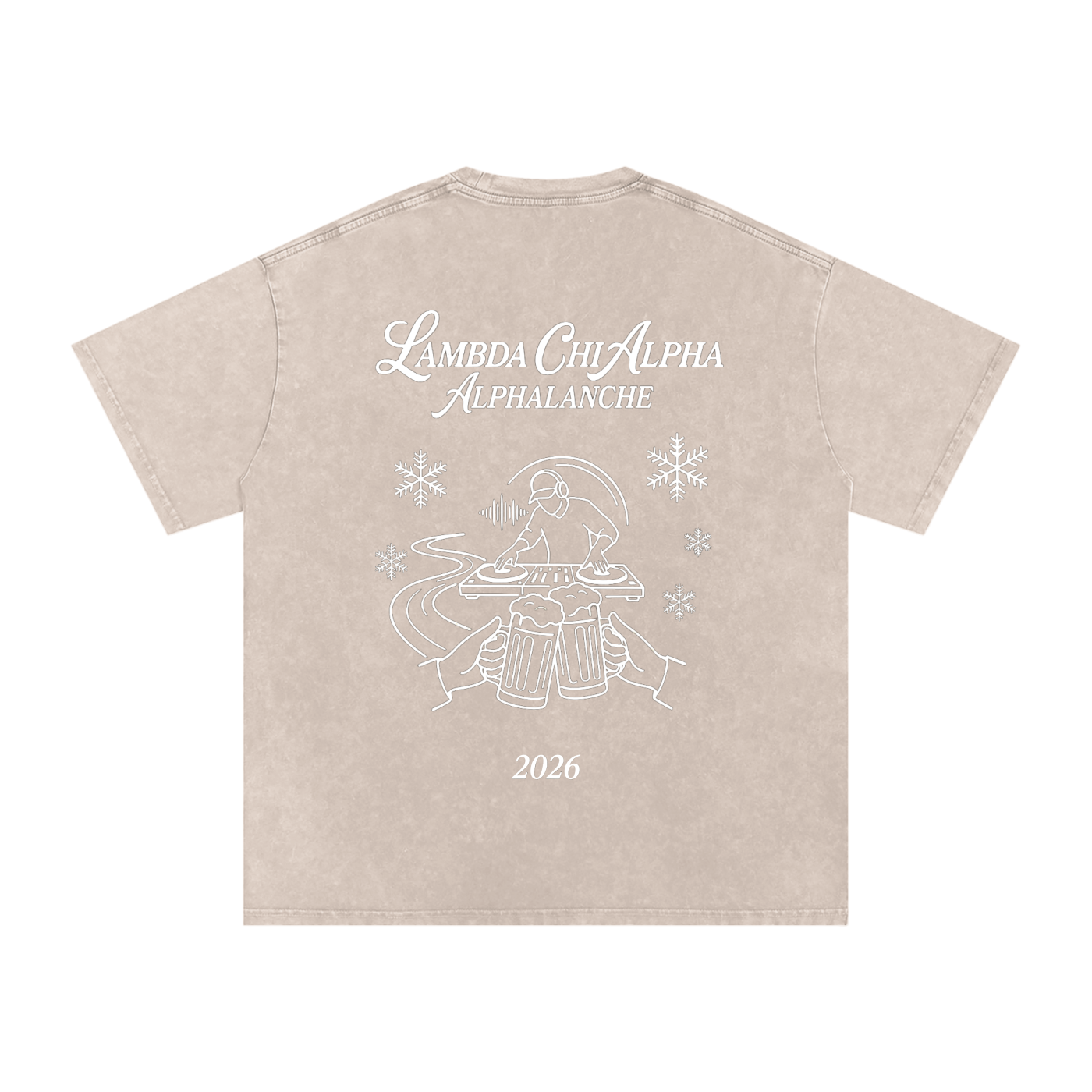 Alphalanche Snow Washed Oversized Cotton T-Shirt