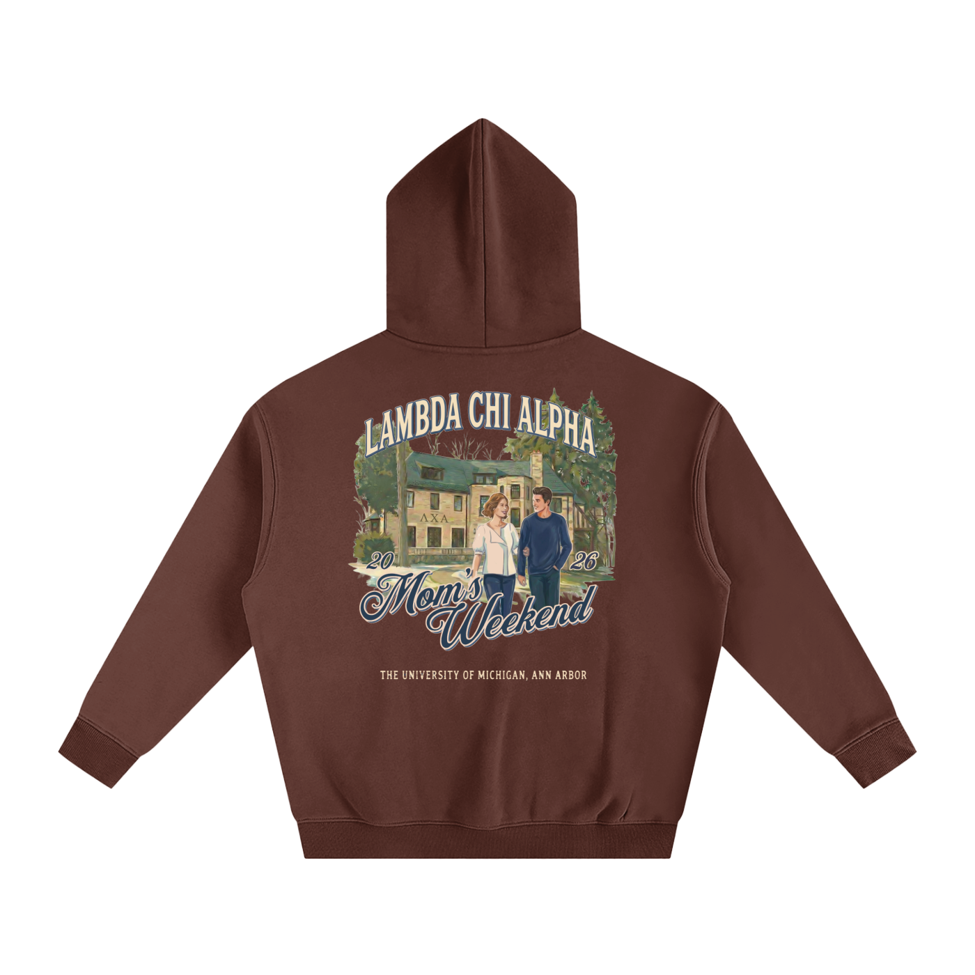 LXA 1530 Mom's Weekend Heavyweight Fleeced Hoodie