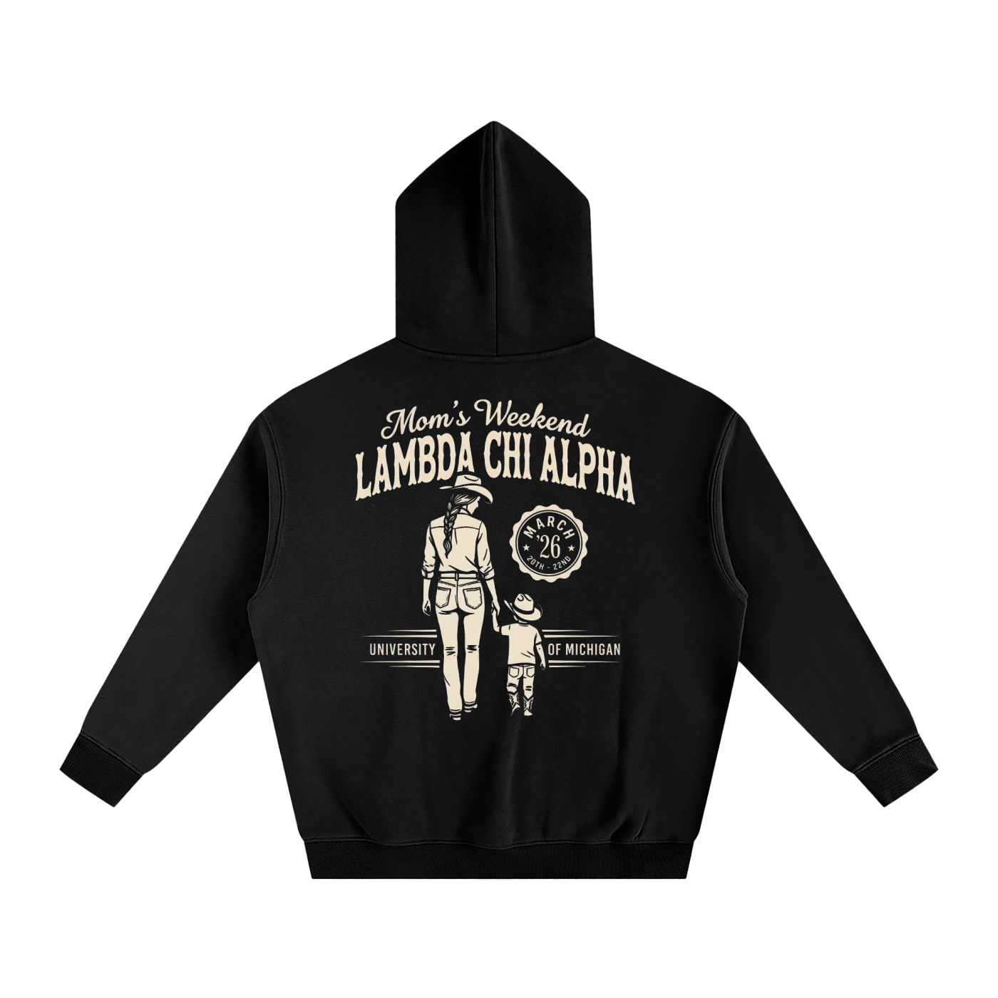 LXA Mom's Weekend Heavyweight Fleeced Hoodie