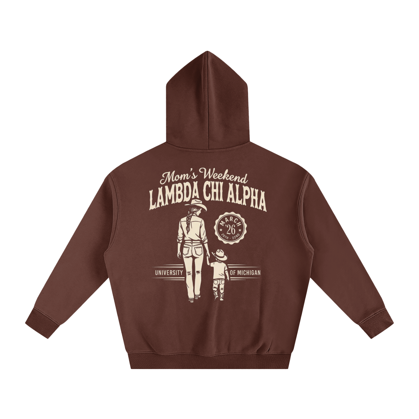 LXA Mom's Weekend Heavyweight Fleeced Hoodie