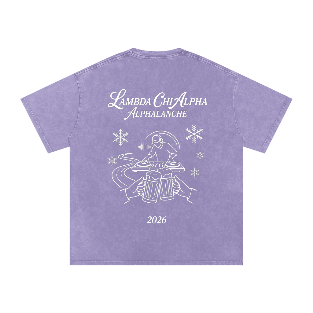 Alphalanche Snow Washed Oversized Cotton T-Shirt