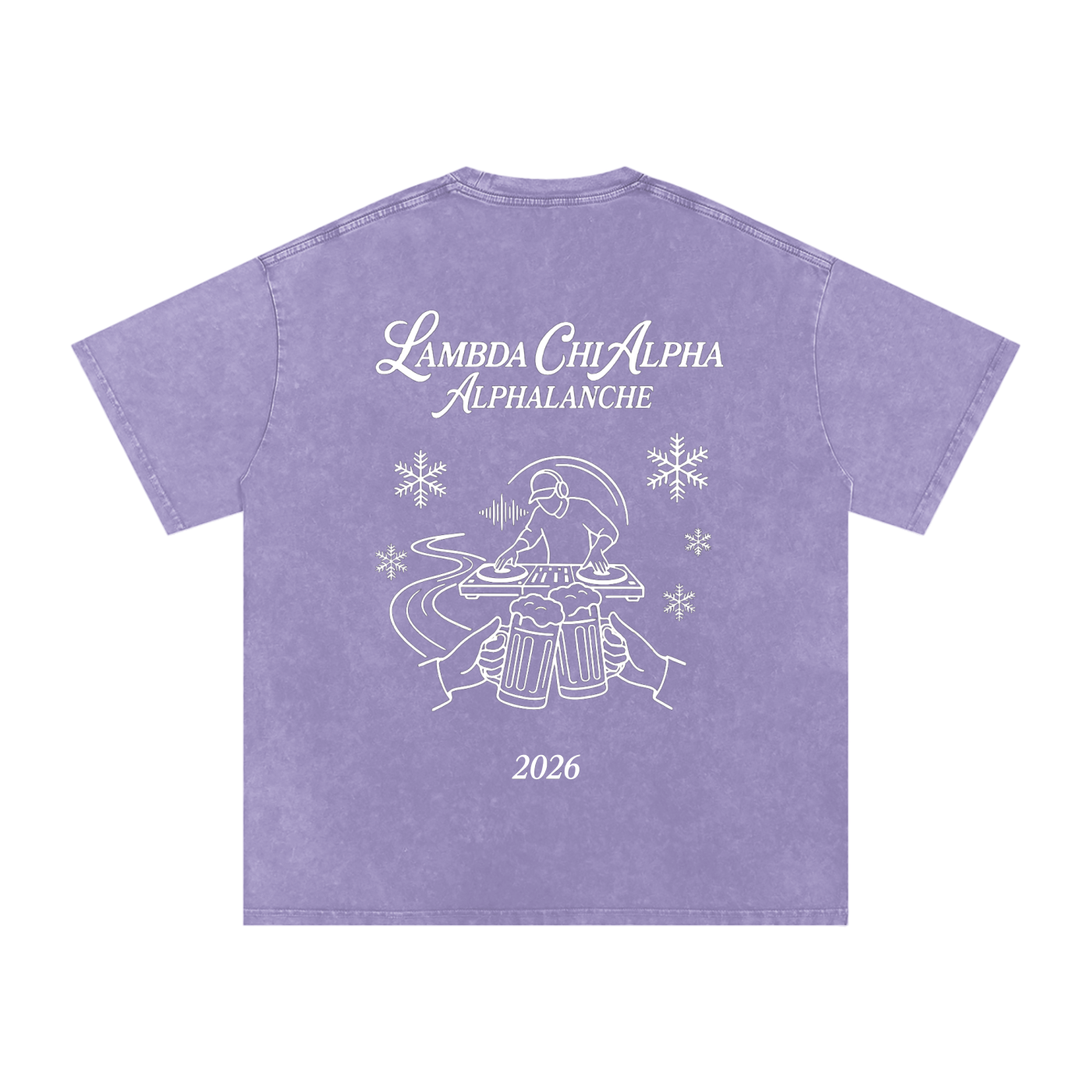 Alphalanche Snow Washed Oversized Cotton T-Shirt