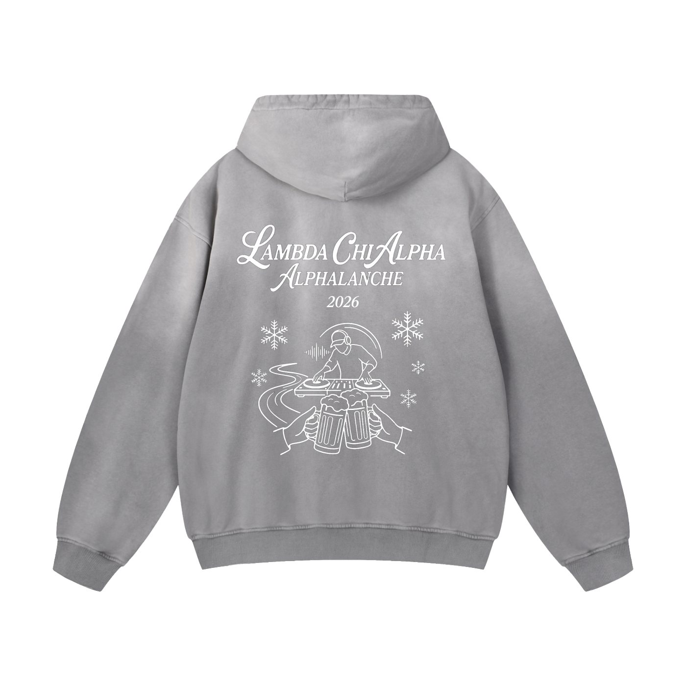 LXA Alphalanche Heavyweight Sunfade Oversized Hoodie