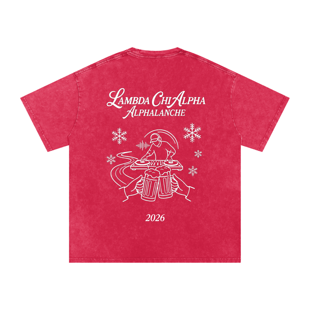 Alphalanche Snow Washed Oversized Cotton T-Shirt