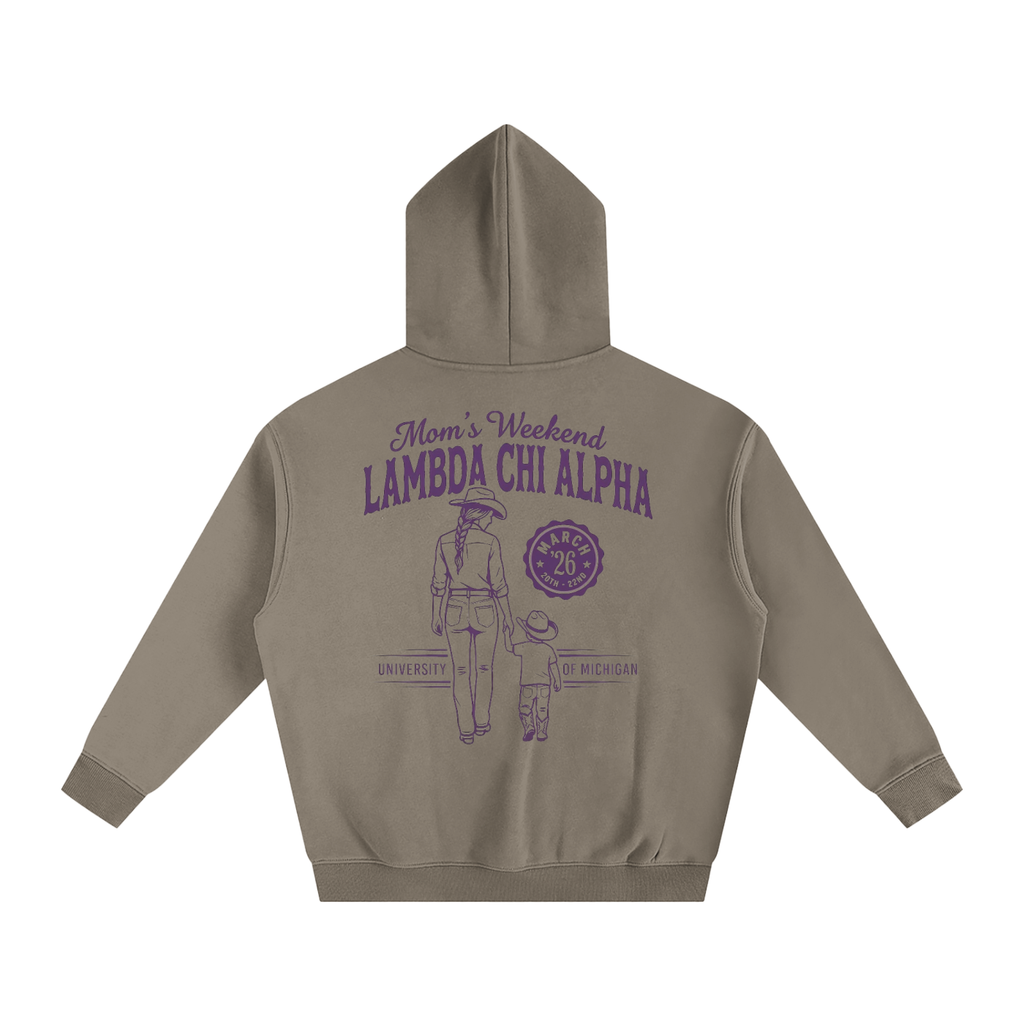 LXA Mom's Weekend Heavyweight Fleeced Hoodie 3