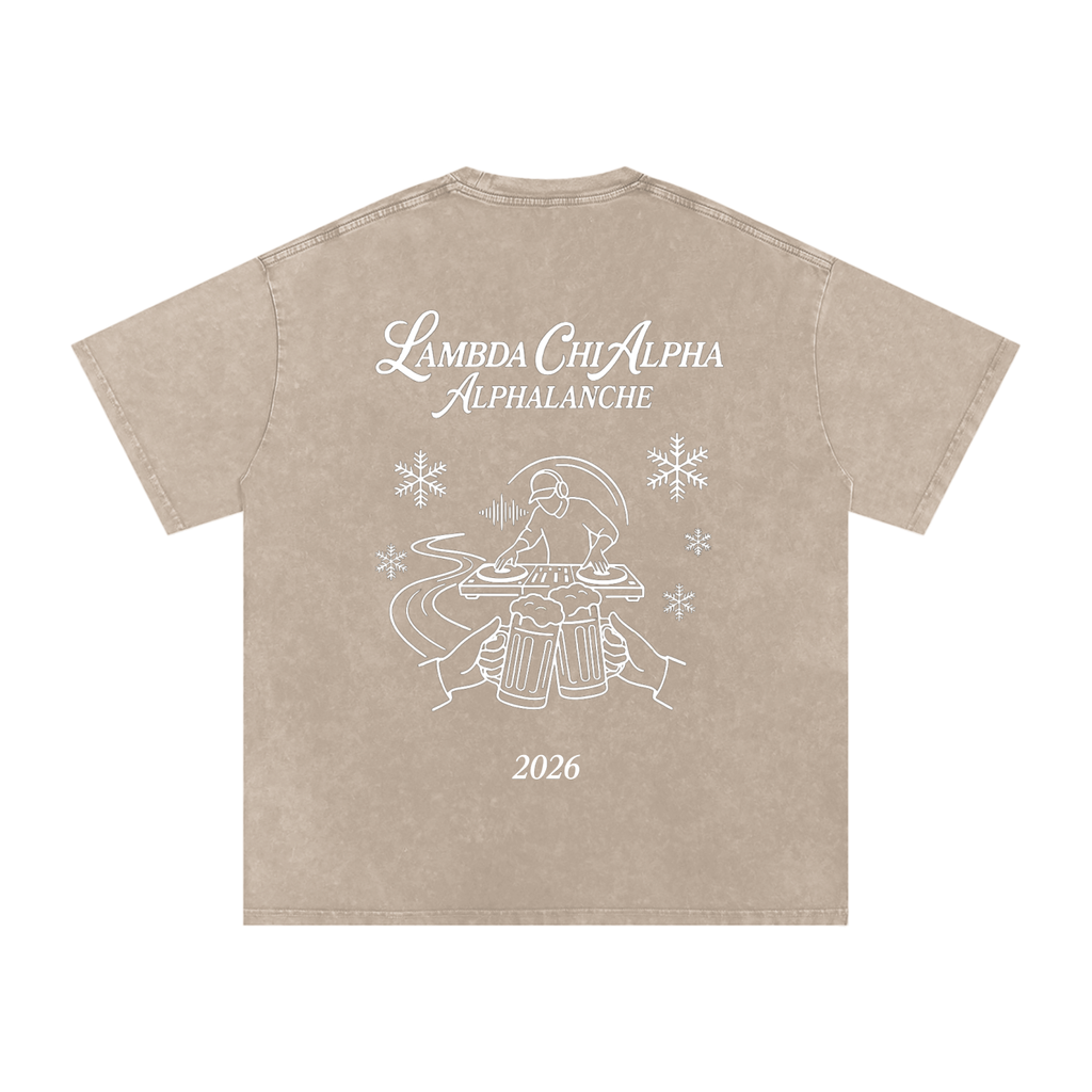 Alphalanche Snow Washed Oversized Cotton T-Shirt