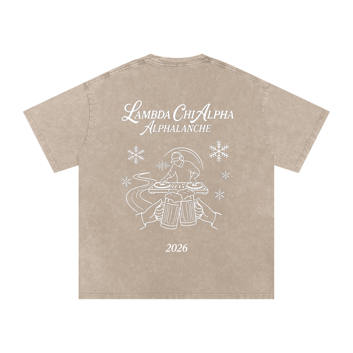 Alphalanche Snow Washed Oversized Cotton T-Shirt
