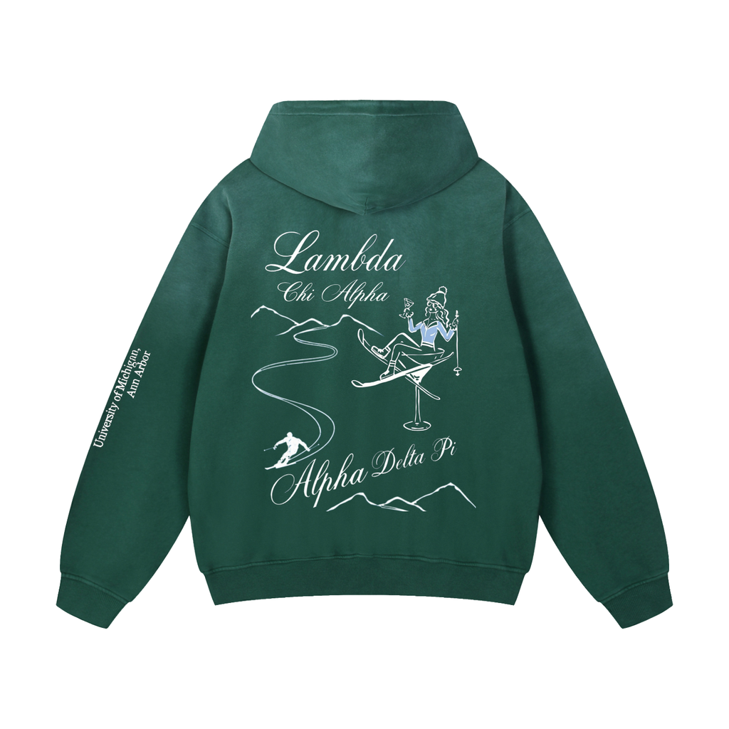 LXA x ADPI Heavyweight Sunfade Oversized Hoodie