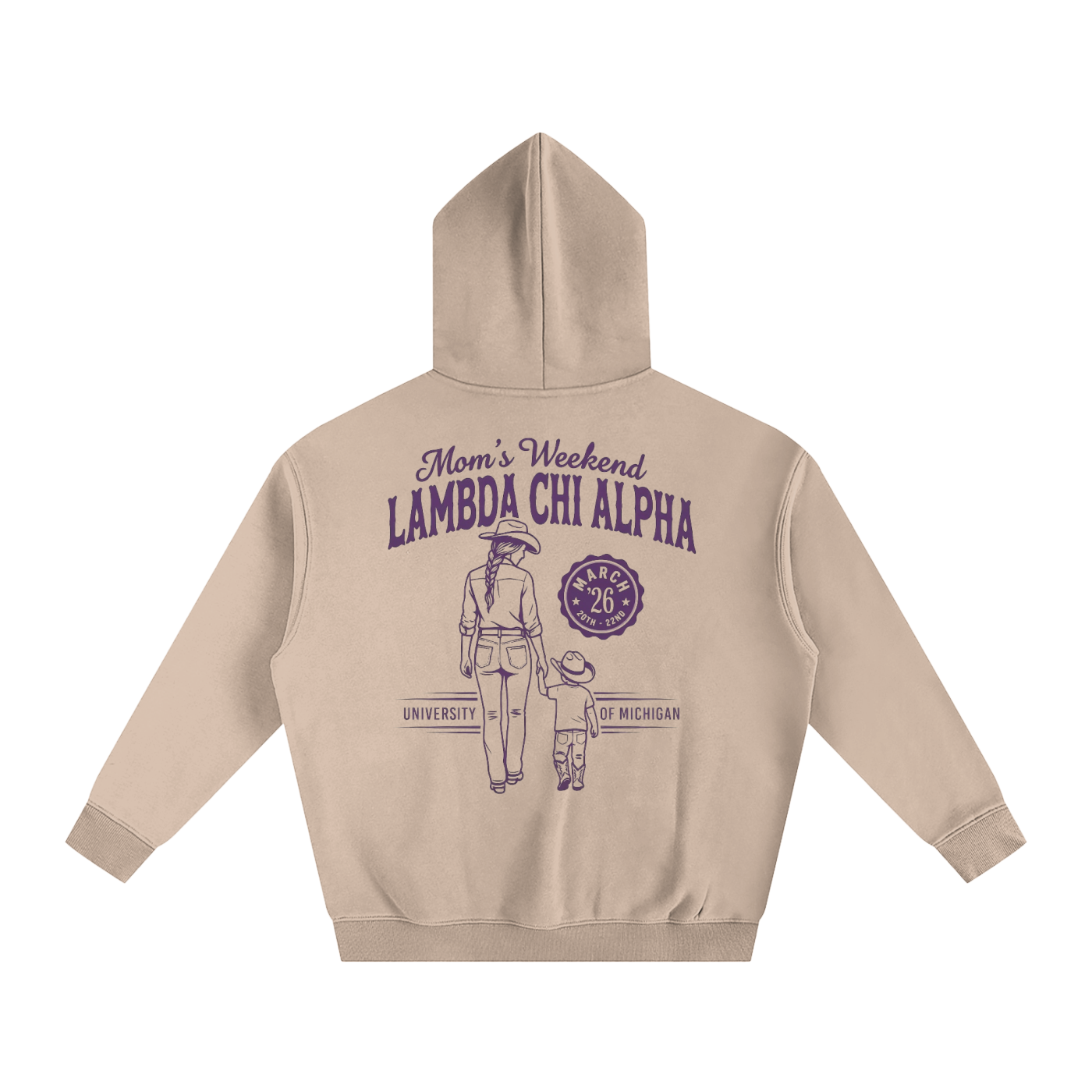 LXA Mom's Weekend Heavyweight Fleeced Hoodie 3