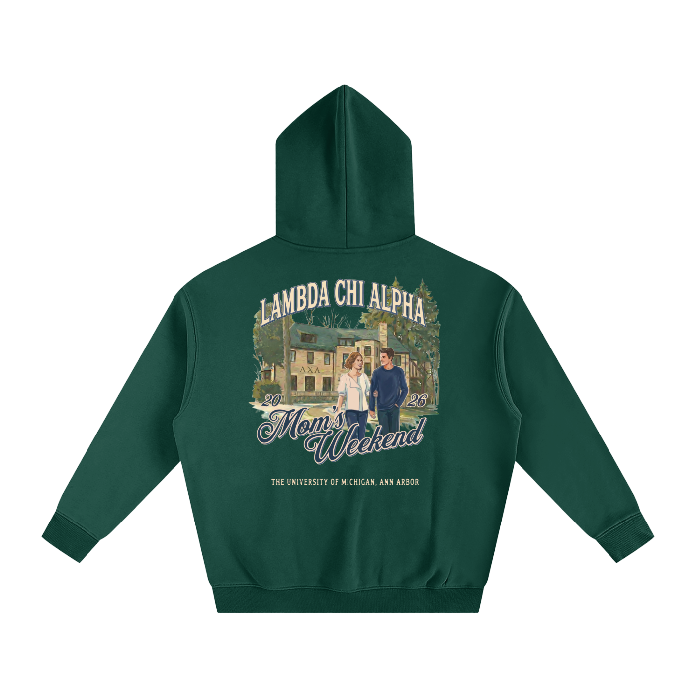 LXA 1530 Mom's Weekend Heavyweight Fleeced Hoodie