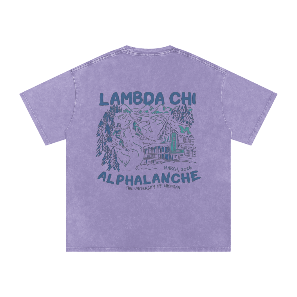 Snow Washed Oversized Cotton T-Shirt