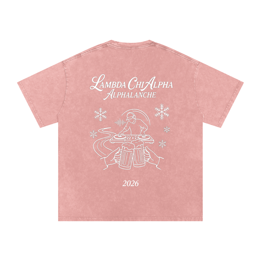 Alphalanche Snow Washed Oversized Cotton T-Shirt