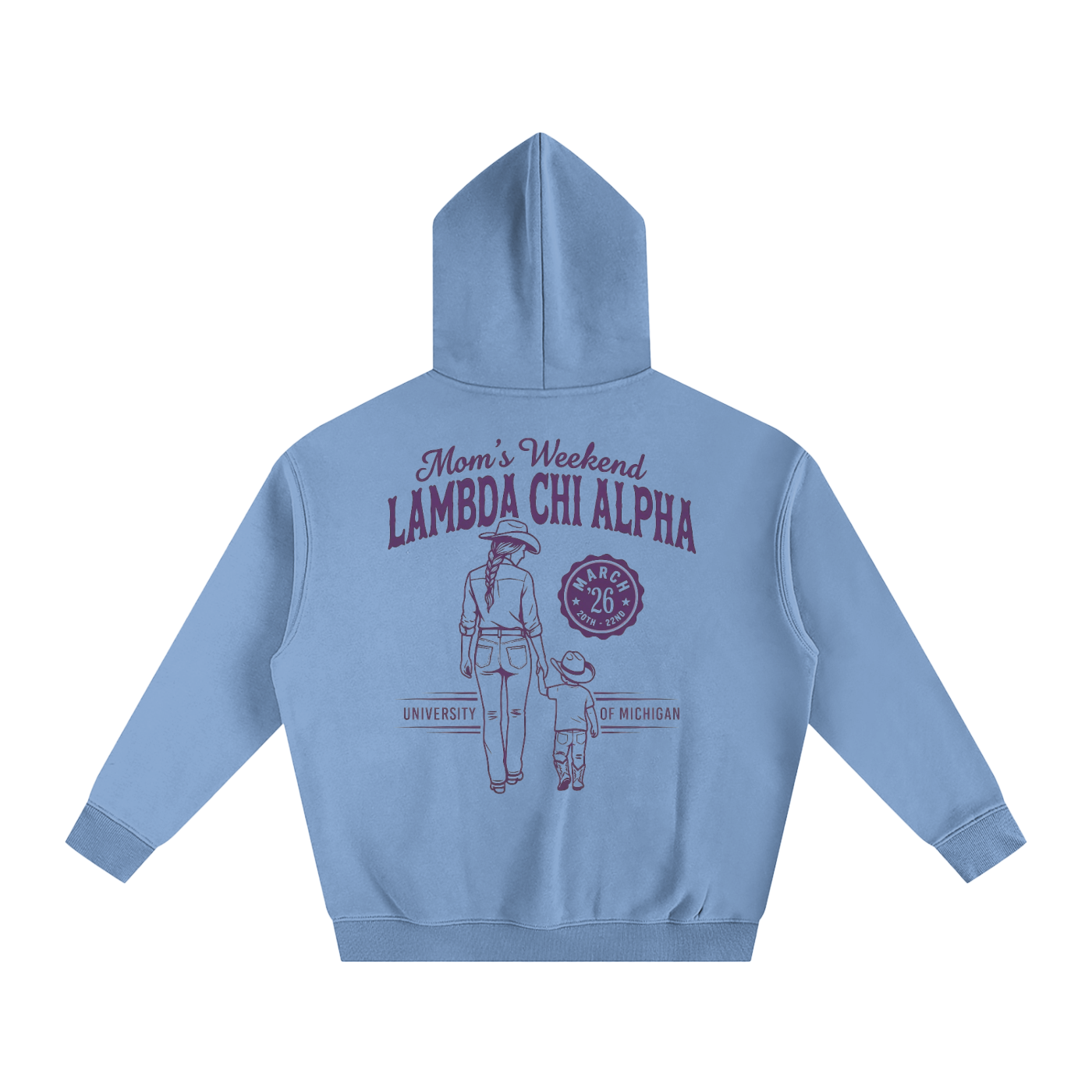 LXA Mom's Weekend Heavyweight Fleeced Hoodie 3