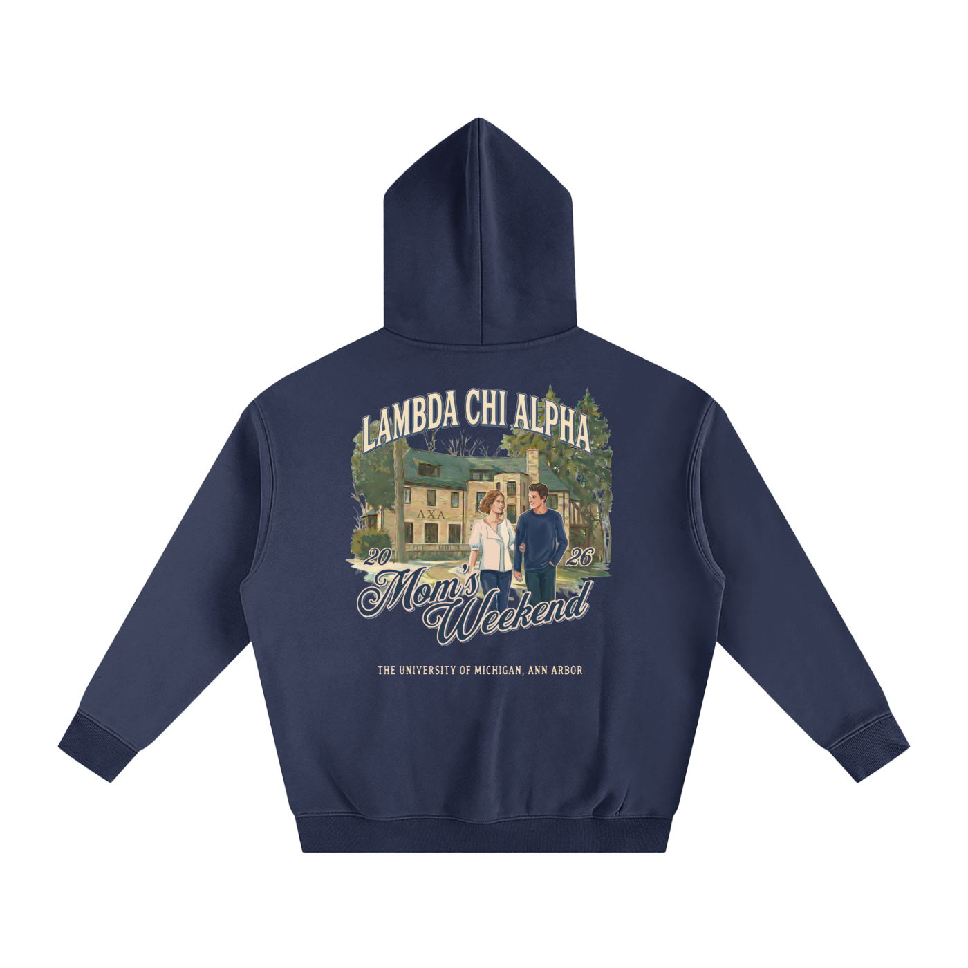 LXA 1530 Mom's Weekend Heavyweight Fleeced Hoodie