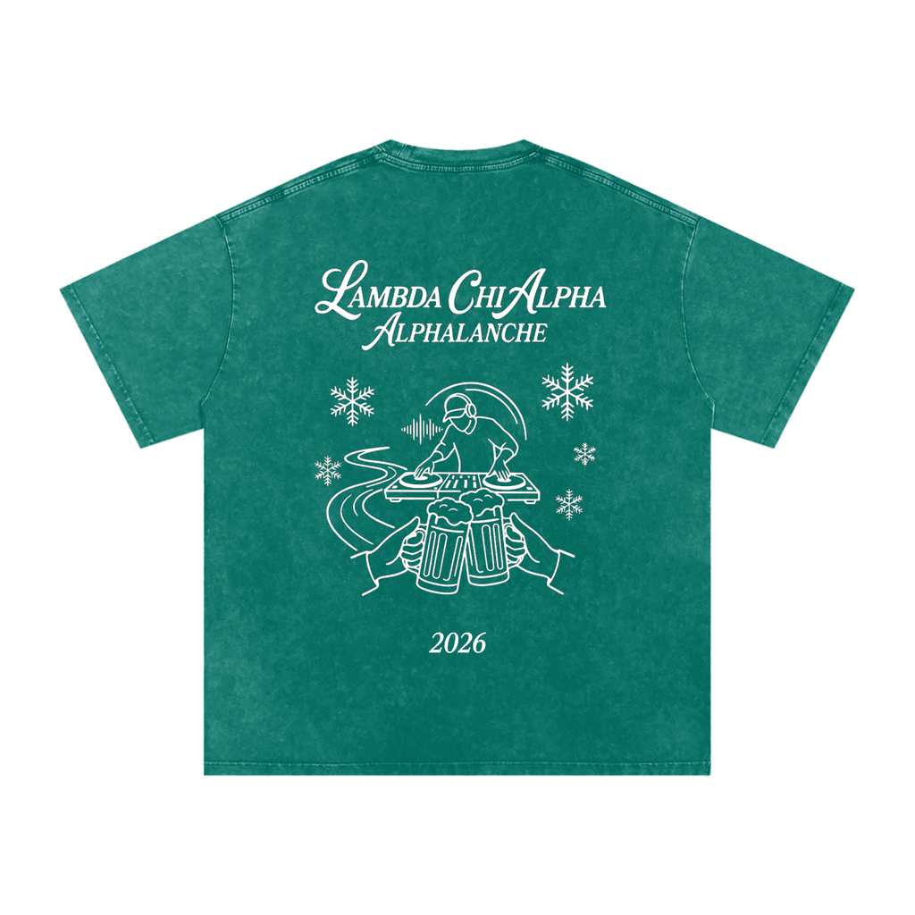 Alphalanche Snow Washed Oversized Cotton T-Shirt