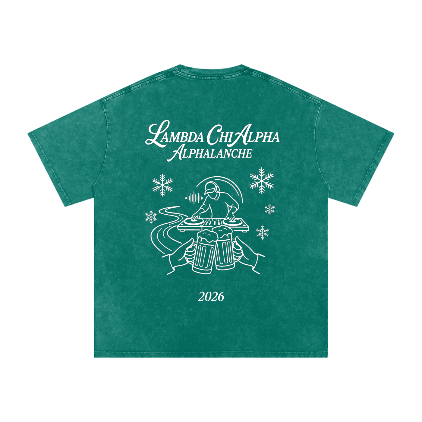 Alphalanche Snow Washed Oversized Cotton T-Shirt