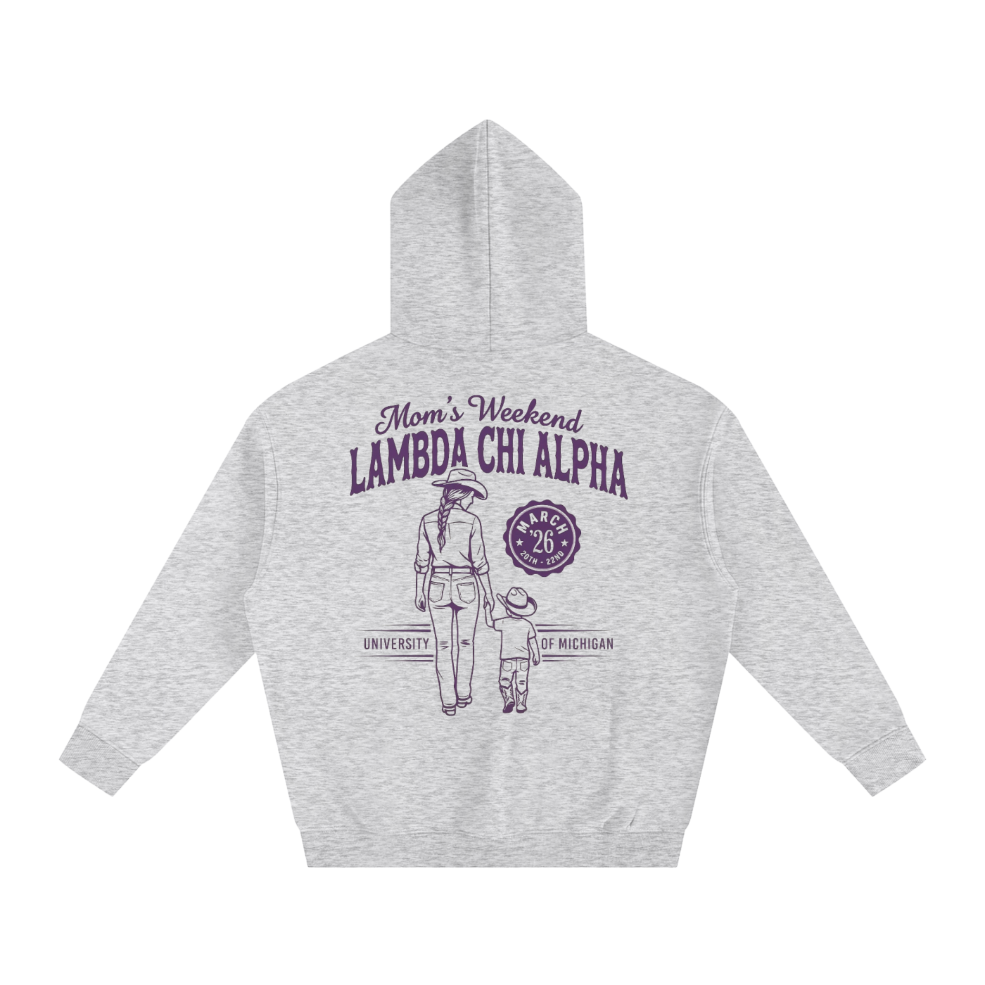 LXA Mom's Weekend Heavyweight Fleeced Hoodie 3