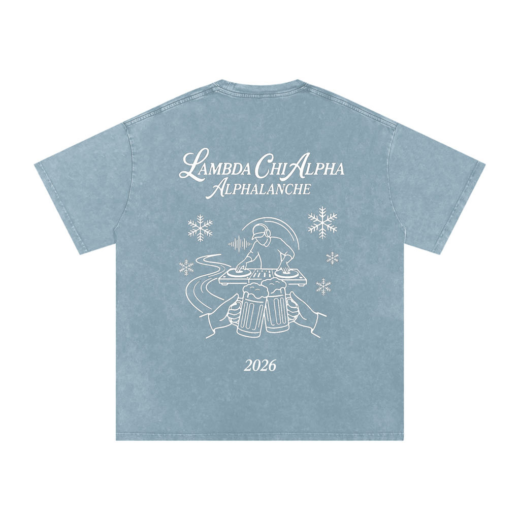 Alphalanche Snow Washed Oversized Cotton T-Shirt