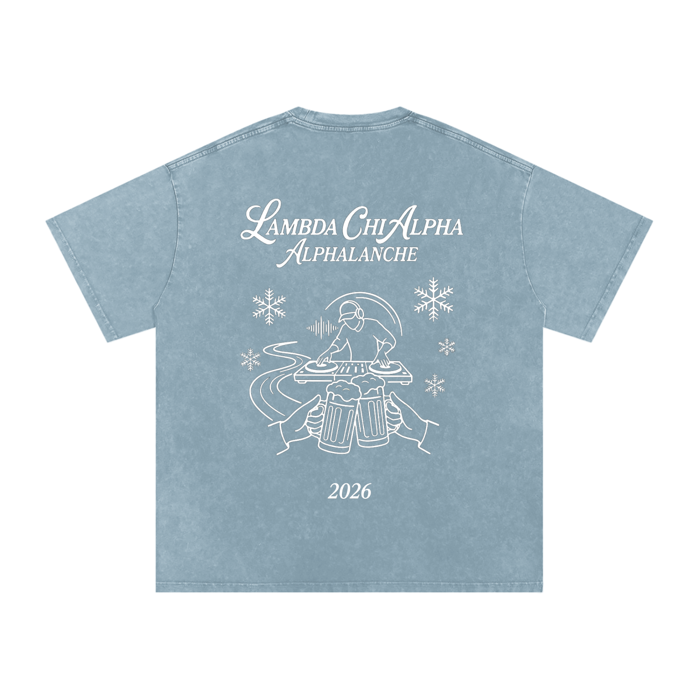 Alphalanche Snow Washed Oversized Cotton T-Shirt