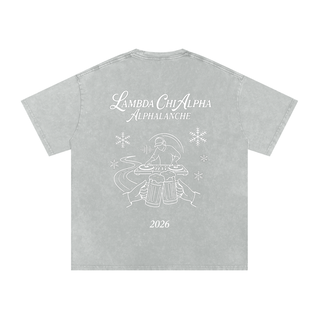 Alphalanche Snow Washed Oversized Cotton T-Shirt
