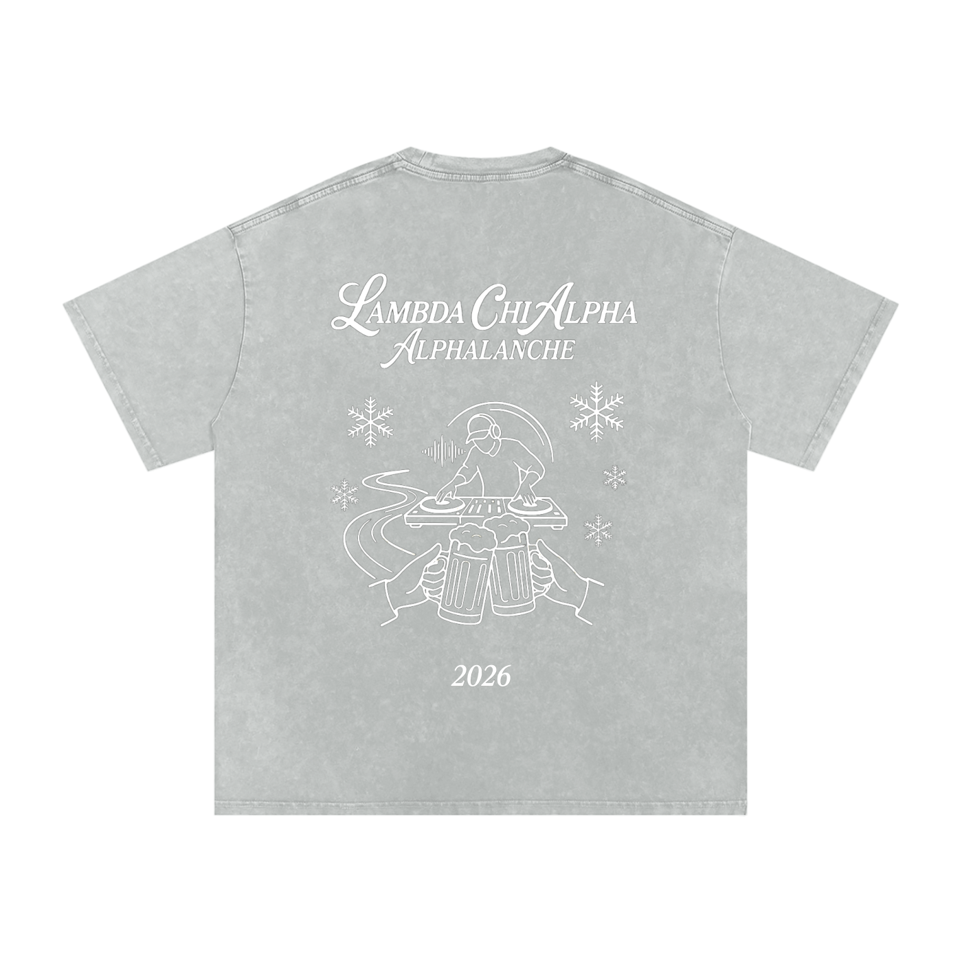 Alphalanche Snow Washed Oversized Cotton T-Shirt