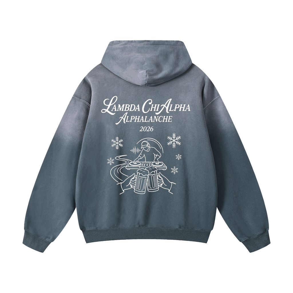 LXA Alphalanche Heavyweight Sunfade Oversized Hoodie