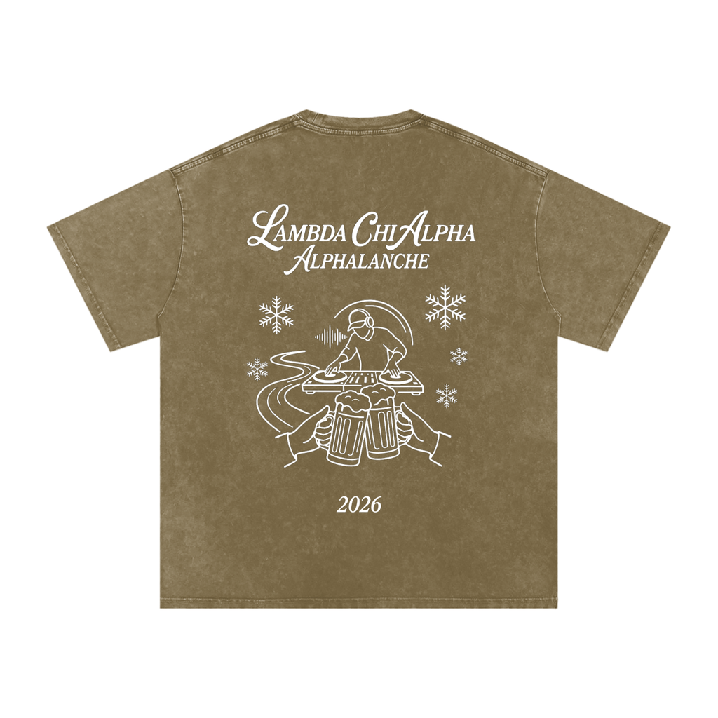 Alphalanche Snow Washed Oversized Cotton T-Shirt