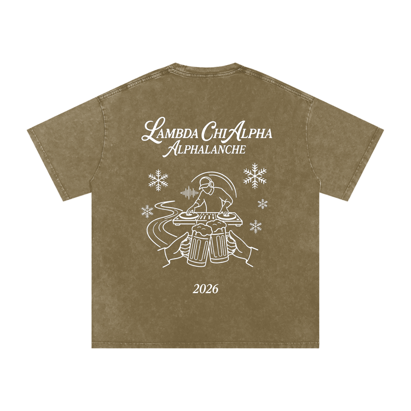 Alphalanche Snow Washed Oversized Cotton T-Shirt