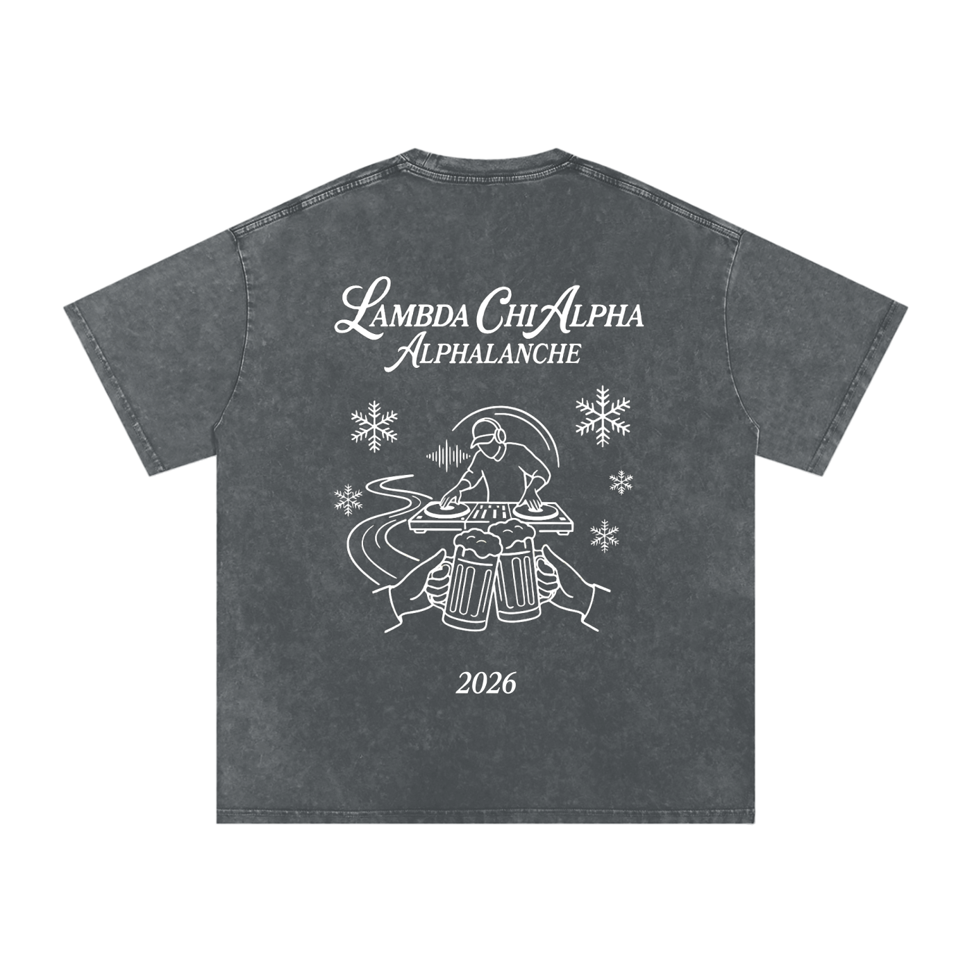 Alphalanche Snow Washed Oversized Cotton T-Shirt